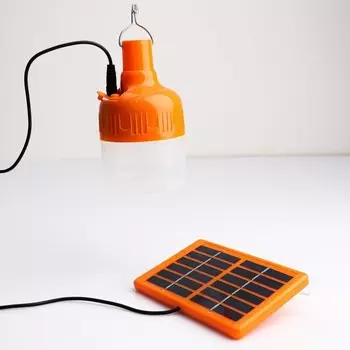 Фонарь кемпинговый с солнечной батареей 10 Вт, 10 LED, 500 мАч