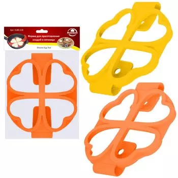 Форма для приготовления оладий и яичницы, цвет микс