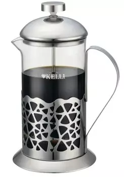 Френч-пресс Kelli KL-3071 (0,35 л) серебристый