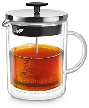 Френч-пресс Rondell Dual RDS-1063 (0,8 л) стальной