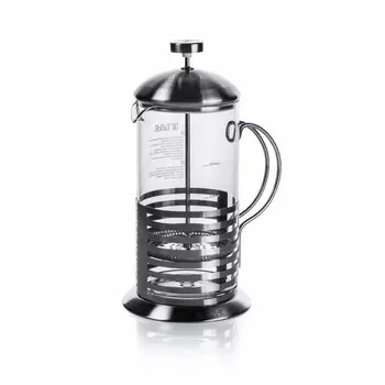 Френч-пресс Taller TR-32310 Грегори (1 л) бесцветный/серебристый