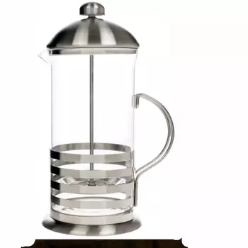 Френч-пресс TECO, 0,6л из высококачественного термостойкого стекла TС-F2060