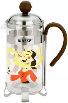 Френч-пресс Vitesse VS-8321 (0,4 л) коричневый