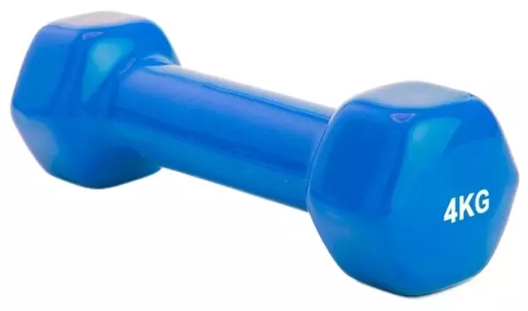 Гантель цельнолитая BRADEX SF 0165/SF 0166 4 кг синий