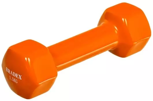 Гантель цельнолитая BRADEX SF 0534 1.5 кг