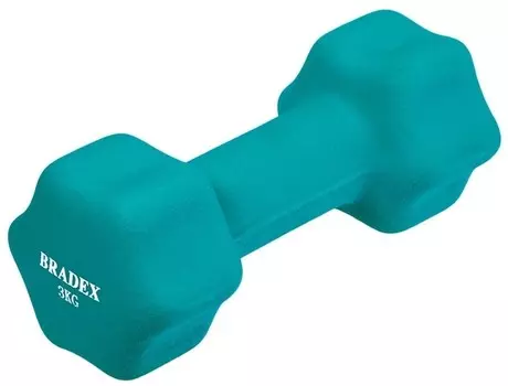 Гантель неразборная BRADEX SF 0543 3 кг голубой