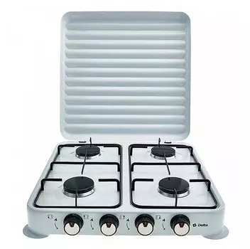 Газовая плита Дельта D-2208 4-комфорочная (цвет белый)