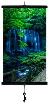 Гибкий настенный обогреватель - Водопад в лесу