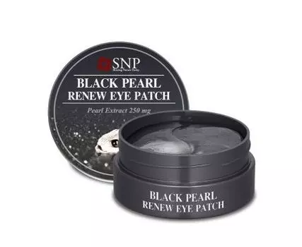 Гидрогелевые патчи для глаз SNP Black Pearl Renew Eye Patch с экстрактом чёрного жемчуга
