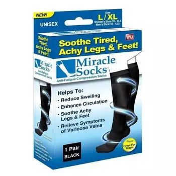 Гольфы компрессионные Miracle socks, S-M