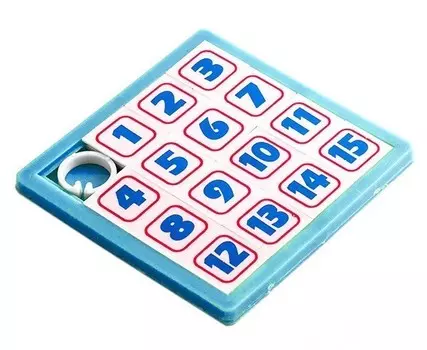 Головоломка Эврика - Пятнашки, светло-синяя
