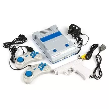 Игровая приставка Dendy Junior, 8-bit, 195 игр, 2 геймпада, световой пистолет