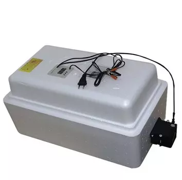 Инкубатор с цифровым терморегулятором 36 яиц автопереворот 12В вентилятор арт.45в