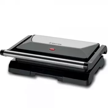 Гриль BRAYER BR2003, серебристый/черный