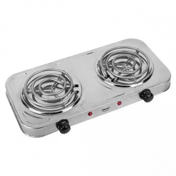Электроплитка двухконфорочная Atlanta ATH-1741 (silver)