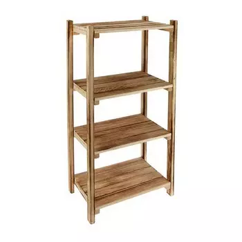 Этажерка напольная 4 яруса 50х35х110 см - Термо, липа