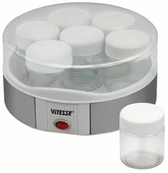 Йогуртница Vitesse VS-413 серебристый/белый