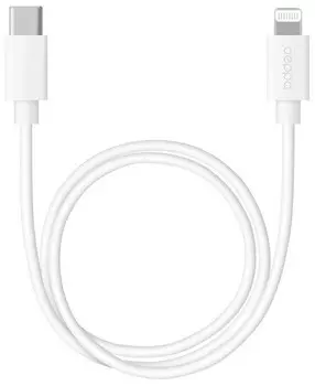 Кабель Deppa USB Type-C - Lightning 1.2 м, белый