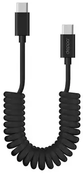 Кабель Deppa витой USB-C - USB-C, 3A, 1.5 м
