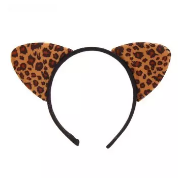 Карнавальный ободок - Кошачьи ушки, леопард