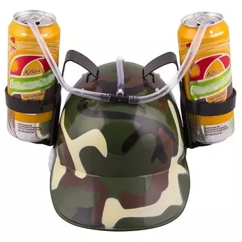 Каска с подставкой под банки - Камуфляж