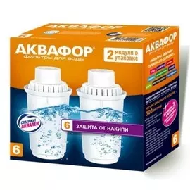 Кассета Аквафор В6, комплект из 2 шт (В100-6 из 2 шт)