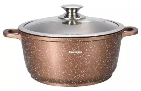 Кастрюля из литого аллюминия Чудесница КС-5030К (7,5 л)