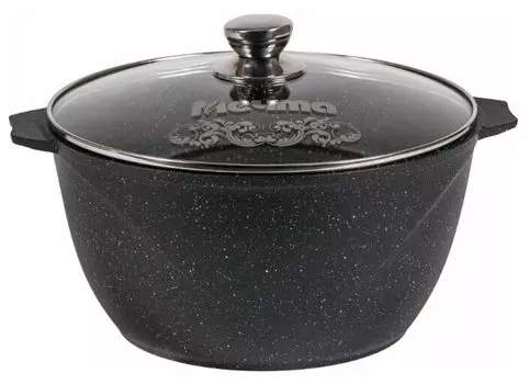 Кастрюля Мечта Гранит, 5 л, черный