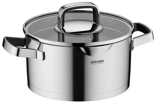 Кастрюля Nadoba Dona, 2.3 л, серебристый