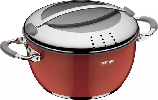 Кастрюля Nadoba Kvetunka, 2.8 л, красный