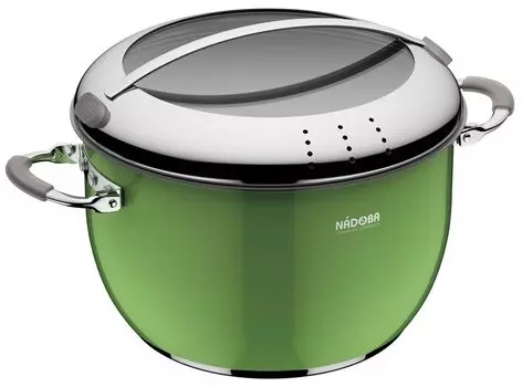 Кастрюля Nadoba Kvetunka, 5.5 л, зеленый