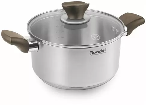 Кастрюля Rondell Absolute, 2.8 л, стальной