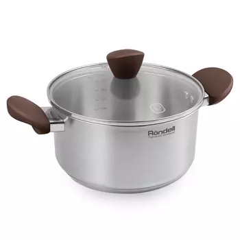 Кастрюля Rondell Kortado, 2.8 л, стальной