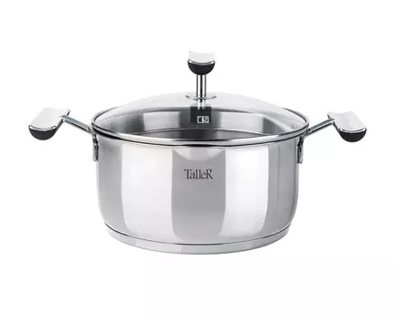 Кастрюля Taller Dolores, 5.3 л, серебристый