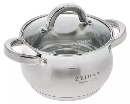 Кастрюля Zeidan Z50237, 2.1 л, серебристый
