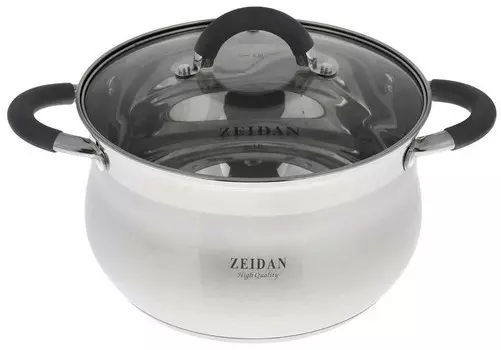 Кастрюля Zeidan Z50253, 5.1 л, серебристый