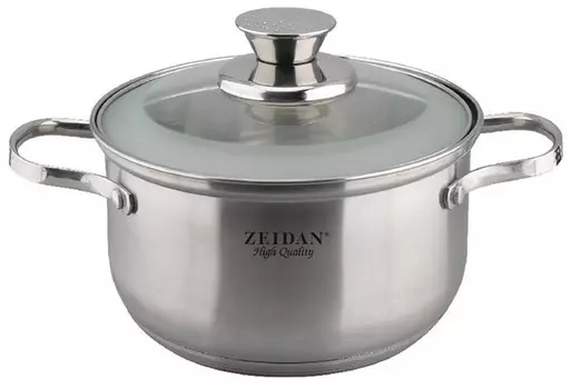 Кастрюля Zeidan Z50285, 5.3 л, серебристый