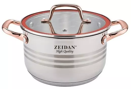 Кастрюля Zeidan Z50361, 2.1 л, серебристый