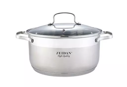 Кастрюля Zeidan Z-50353, 13 л, серебристый