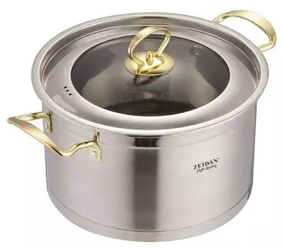 Кастрюля Zeidan Z-50388, 3.8 л, серебристый