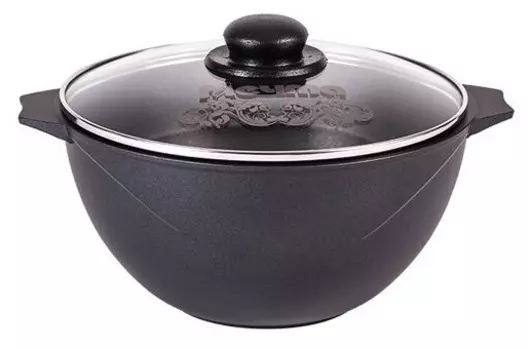 Казан алюминиевый Мечта Престиж , черный, 6 л