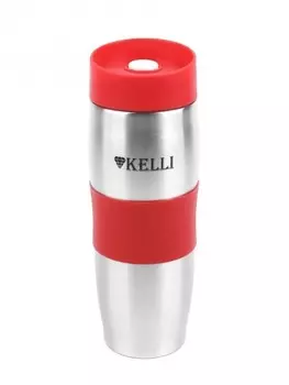 KL-0942 термокружка 0,4л KELLI красная
