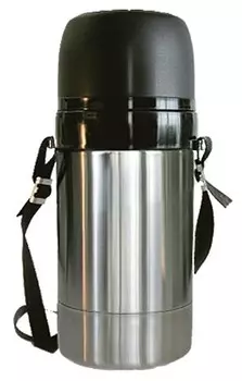 Классический термос Амет Дорожный DS, 1.5 л серебристый