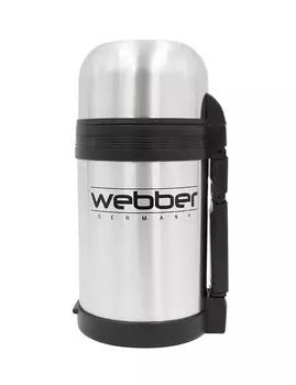 Классический термос Webber SST-1000P, 1 л, серебристый