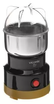 Кофемолка Viconte VC-3107, черный/бежевый