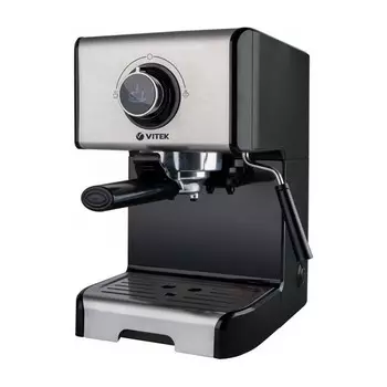 Кофеварка Vitek VT-1518, 1250 Вт, 15 бар, съёмный резервуар для воды 1,2 л