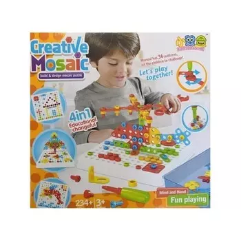 Конструктор-мозаика с отверткой Creative Mosaic, 234 детали