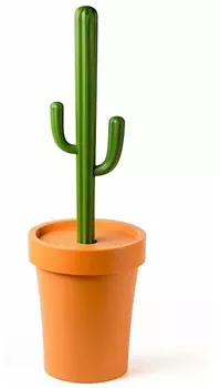 Контейнер для мусора Cactrash, оранжевый с зеленым