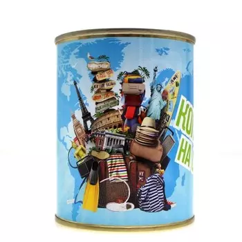 Копилка-банка металл - Коплю на отпуск, 7,6х9,5 см