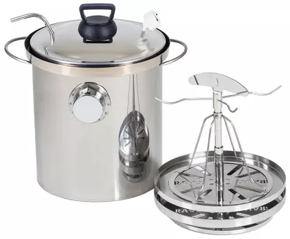 Коптильня Браво 10л / Домашняя / Для горячего копчения / Для курицы / Для рыбы / Для мяса